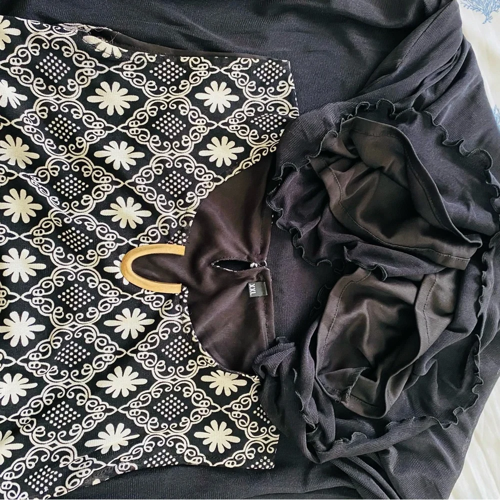 Mesh MIDI dress. Black dress. - Picture 13 of 16